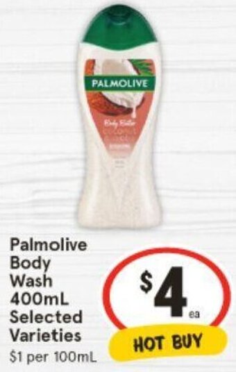 IGA Palmolive Body Wash 400mL Selected Varieties offer