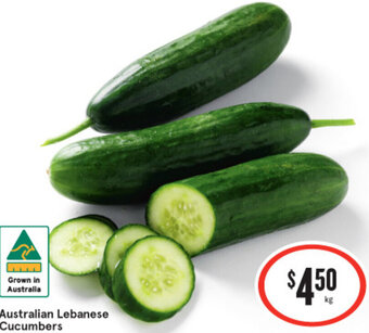 IGA Australian Lebanese Cucumbers offer