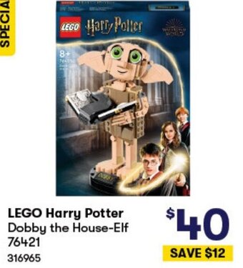 BIG W LEGO Harry Potter Dobby the House-Elf 76421 316965 offer