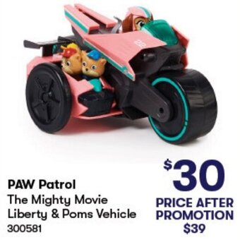 BIG W PAW Patrol The Mighty Movie Liberty & Poms Vehicle offer