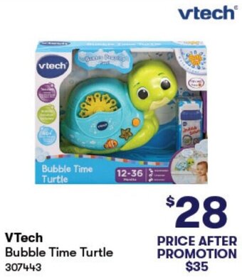 BIG W VTech Bubble Time Turtle offer