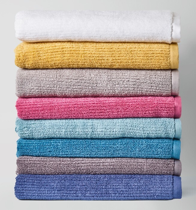 Brampton house zero twist ribbed towel range offer at Spotlight