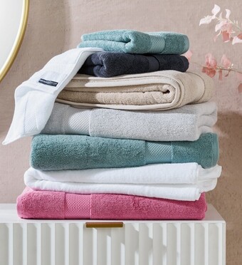 Spotlight 40% off logan & mason oslo towel range offer