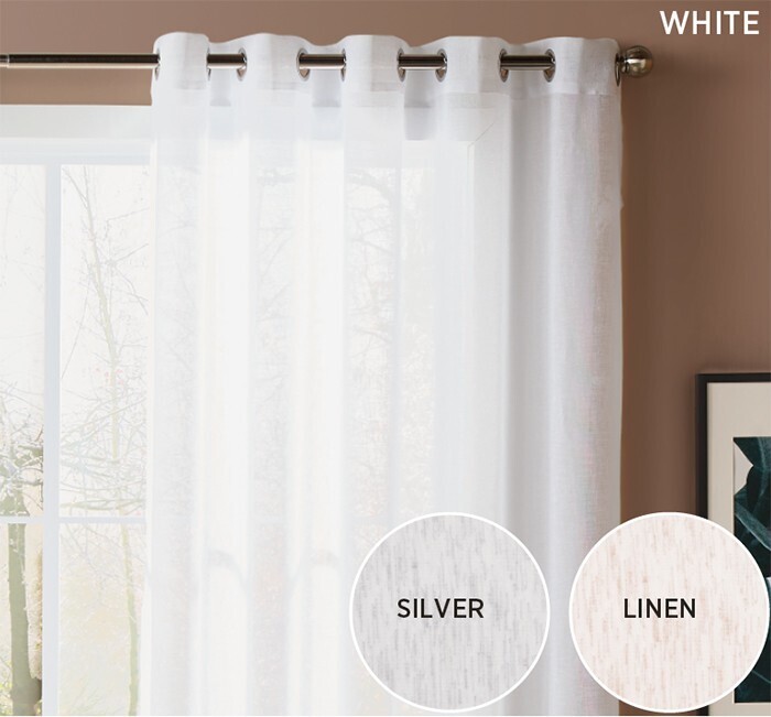 40 off wickford sheer eyelet curtains offer at Spotlight