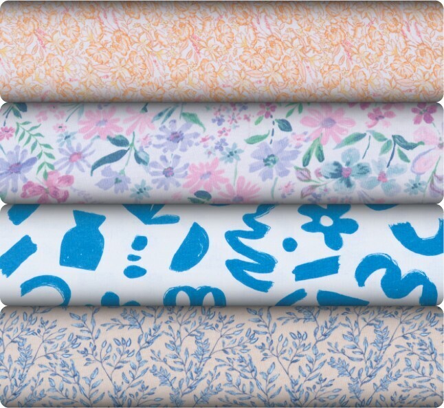 Print & plain cotton jersey offer at Spotlight