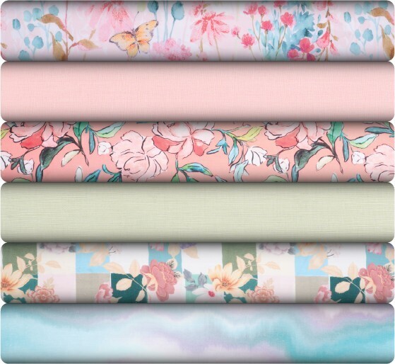 Print & plain linen & linen blends offer at Spotlight