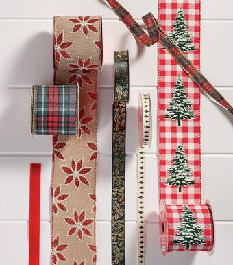 Spotlight All christmas ribbons & trims offer