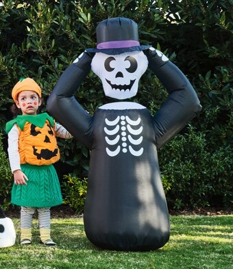 Spotlight Spooky hollow inflatable headless skeleton 1.2mt offer