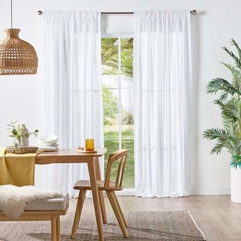 Spotlight 40% off neutrals sheer pencil pleat curtains offer