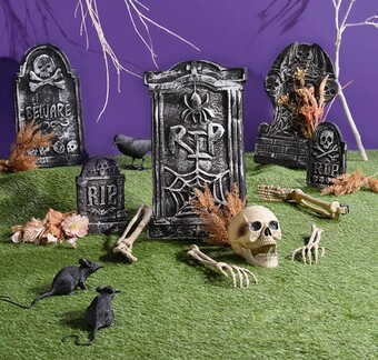 Spotlight Spooky hollow graveyard decorations offer