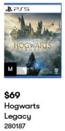 BIG W Hogwarts Legacy offer