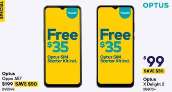 BIG W Optus Oppo A57 offer