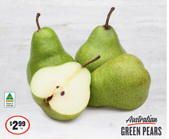 IGA Australian Green Pears offer
