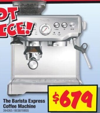 JB Hi-Fi The Barista Express Coffee Machine 394263/BES870BSS offer
