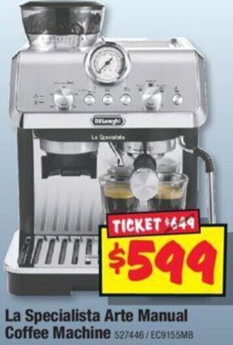 JB Hi-Fi La Specialista Arte Manual Coffee Machine offer