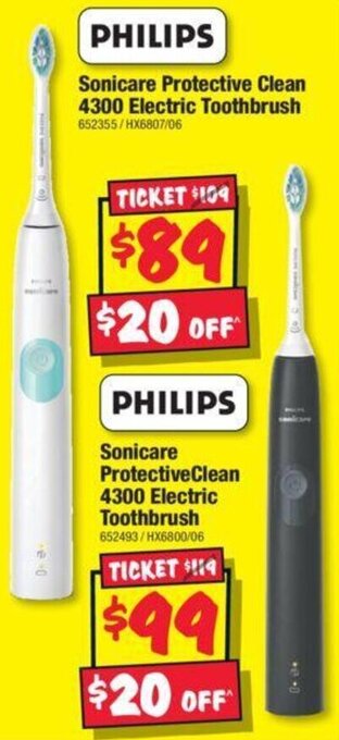 JB Hi-Fi PHILIPS Sonicare Protective Clean 4300 Electric Toothbrush offer