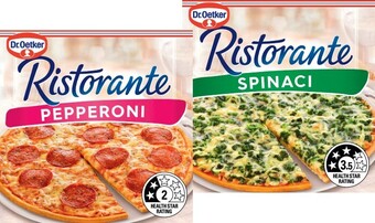 IGA Dr. oetker ristorante pizza 310-390g selected varieties offer