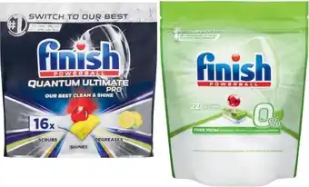 Finish Quantum Ultimate Pro Dishwashing Tablets 16 Pack or 0% 22 Pack