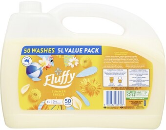 BIG W Fluffy fabric conditioner 5-litre - summer breeze offer
