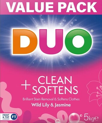 BIG W Duo laundry powder 5kg - wild lily & jasmine offer