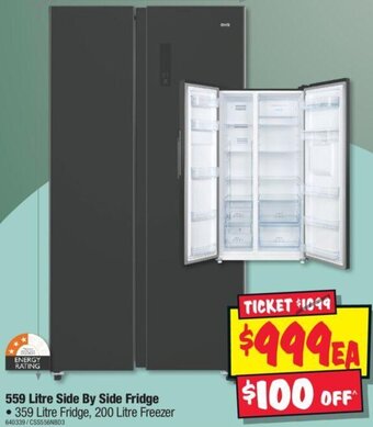 CHiQ 559 Litre Side By Side Fridge