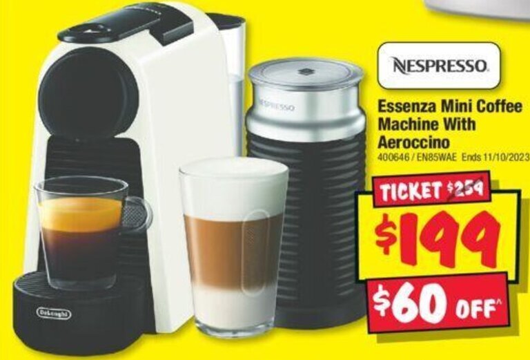 NESPRESSO Essenza Mini Coffee Machine With offer at JB HiFi