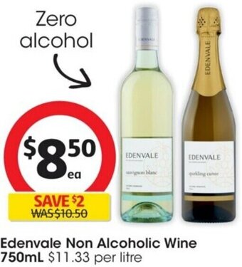 Coles Edenvale Non Alcoholic Wine 750mL offer