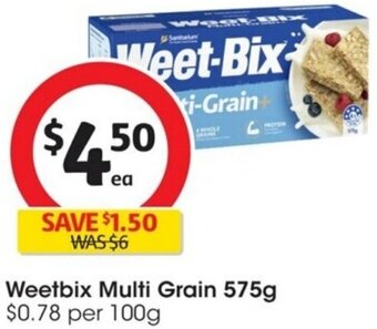 Coles Weetbix Multi Grain 575g offer