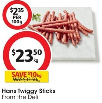 Coles Hans Twiggy Sticks offer