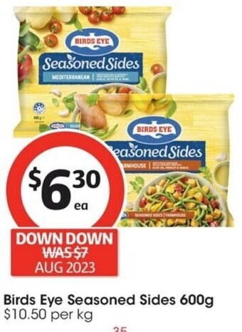 Coles Birds Eye Seasoned Sides 600g offer