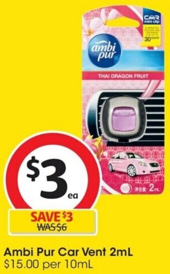 Coles Ambi Pur Car Vent 2mL offer