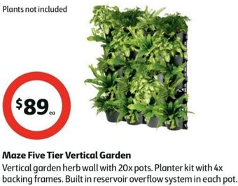 Coles Maze Five Tier Vertical Garden offer