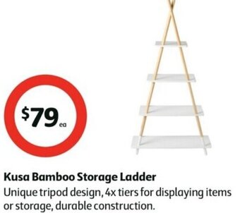 Coles Kusa Bamboo Storage Ladder offer