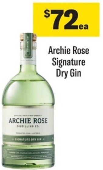 Coles Archie Rose Signature Dry Gin offer