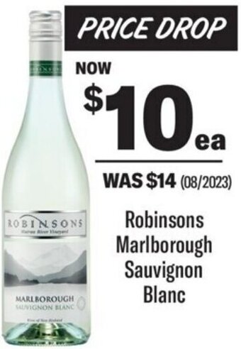 Coles Robinsons Marlborough Sauvignon Blanc offer