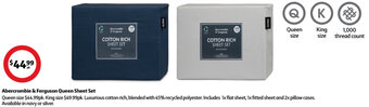 Coles Abercrombie & Ferguson Queen Sheet Set offer