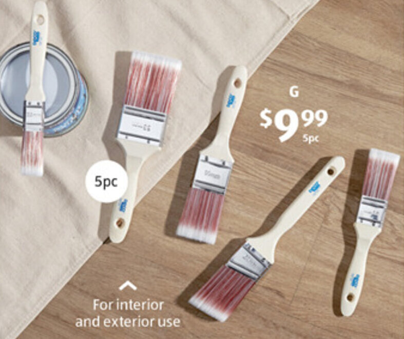 Premium Paint Brush 5pc Set offer at ALDI
