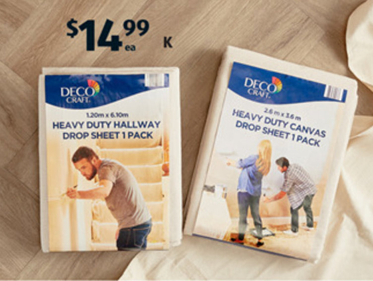 Paint Drop Sheets offer at ALDI