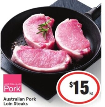 IGA Australian Pork Loin Steaks offer