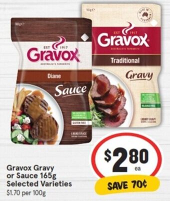 IGA Gravox Gravy or Sauce 165g offer