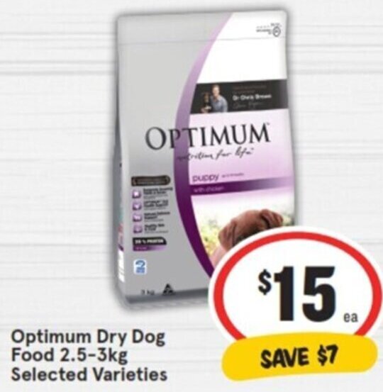 Optimum Dry Dog Food 2.53kg offer at IGA