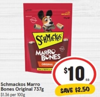 IGA Schmackos Marro Bones Original 737g offer