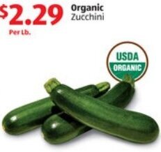 ALDI Organic Zucchini offer