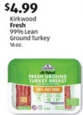 ALDI Kirkwood Fresh 99% Lean Ground Turkey offer