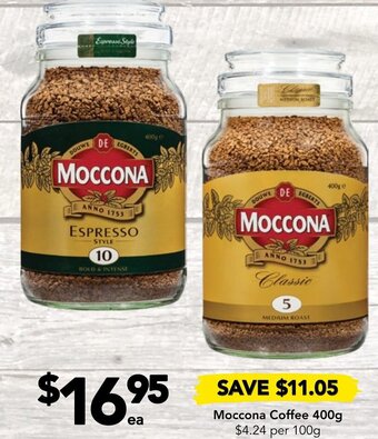 Drakes Moccona Coffee 400g offer