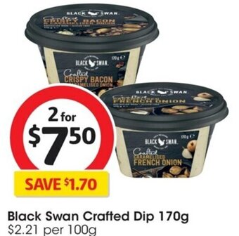Coles Black Swan Crafted Dip 170g offer