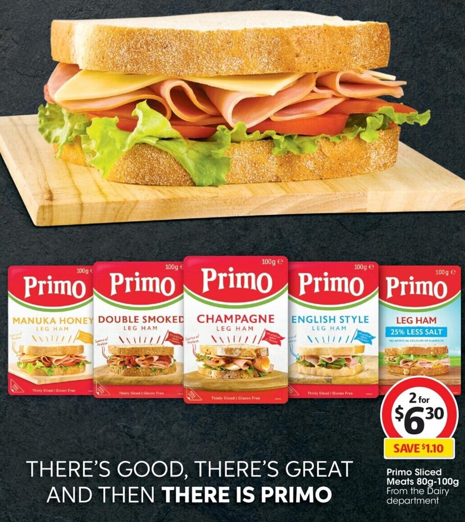 Primo Sliced Meats 80g100g offer at Coles