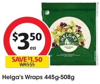 Coles Helga's Wraps 445g-508g offer