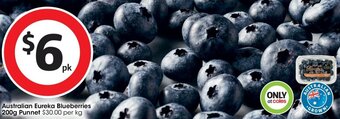 Coles Australian Eureka Blueberries 200g offer