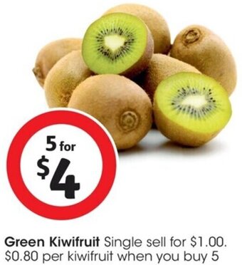 Coles Green Kiwifruit offer